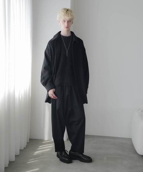 FOLIE Super180's WOOL COCOON COAT