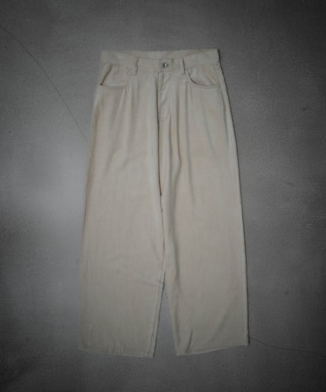 VISCOSE WOOL CORDUROY TROUSERS