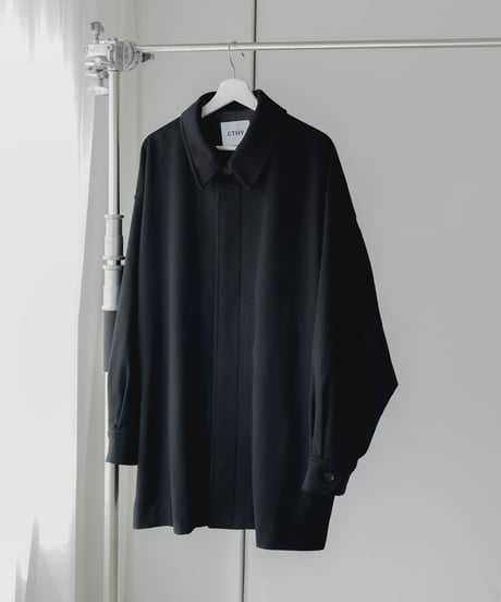 LUXURY MATERIAL Super180's BISHU WOOL COCOON COAT