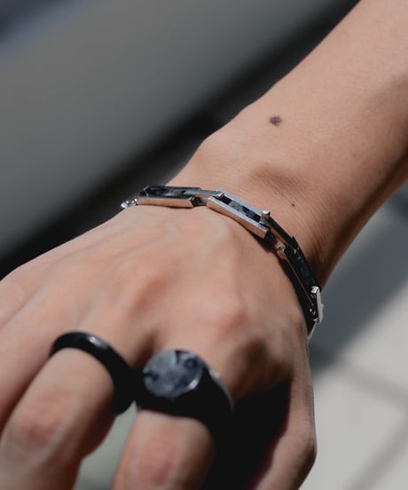 FOLIE STONE SILVER OBJECT BRACELET