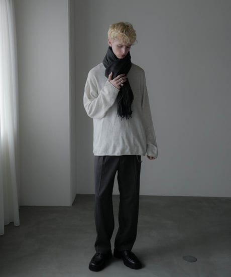 COLOR NEP YARN WOOL ROLL KNIT