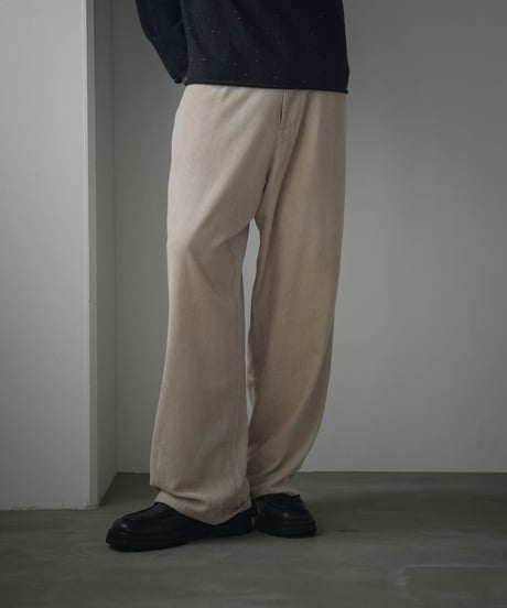VISCOSE WOOL CORDUROY TROUSERS