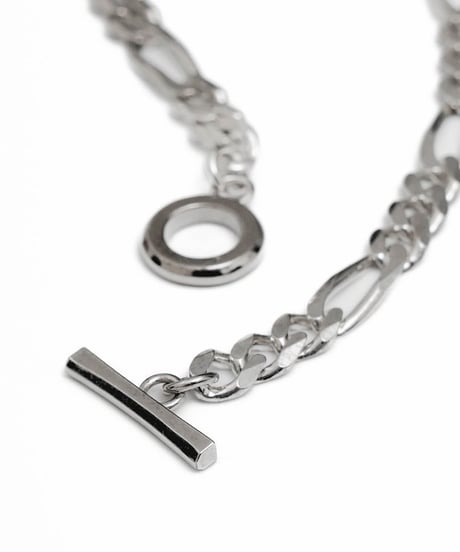 ITALIAN SILVER FIGARO CHAIN BRACELET