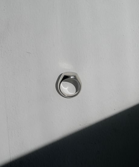 FOLIE ALL SILVER RING "SIGNET"