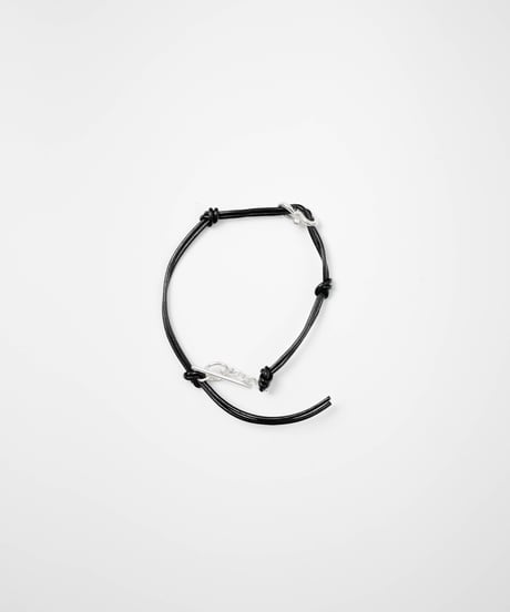 LEATHER CORD HERITAGE BRACELET by SILVER 925