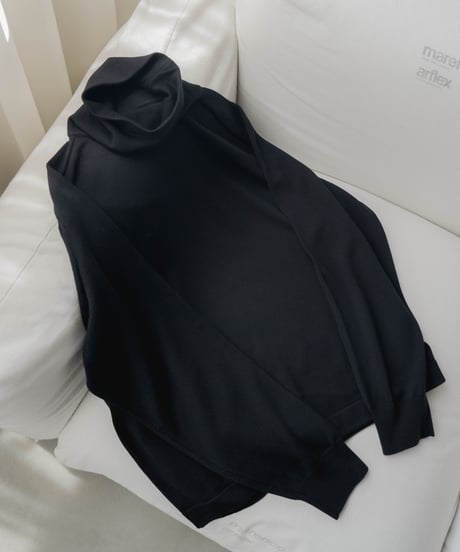 LUXURY MATERIAL Super160's / 140's BISHU WOOL TURTLENECK KNIT
