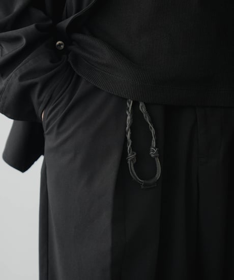 GUIDI LEATHER BRAID KEYRING