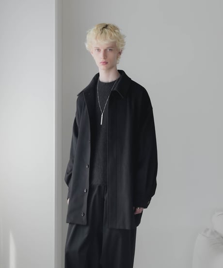 FOLIE Super180's WOOL COCOON COAT