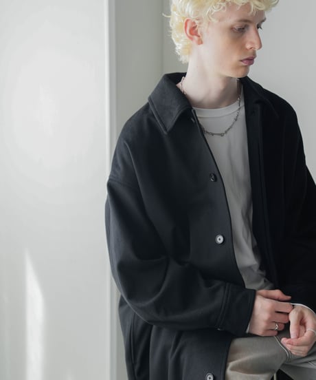 LUXURY MATERIAL Super180's BISHU WOOL COCOON COAT