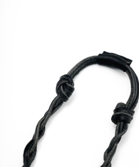 GUIDI LEATHER BRAID KEYRING