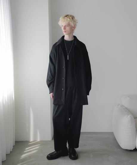 FOLIE Super180's WOOL COCOON COAT