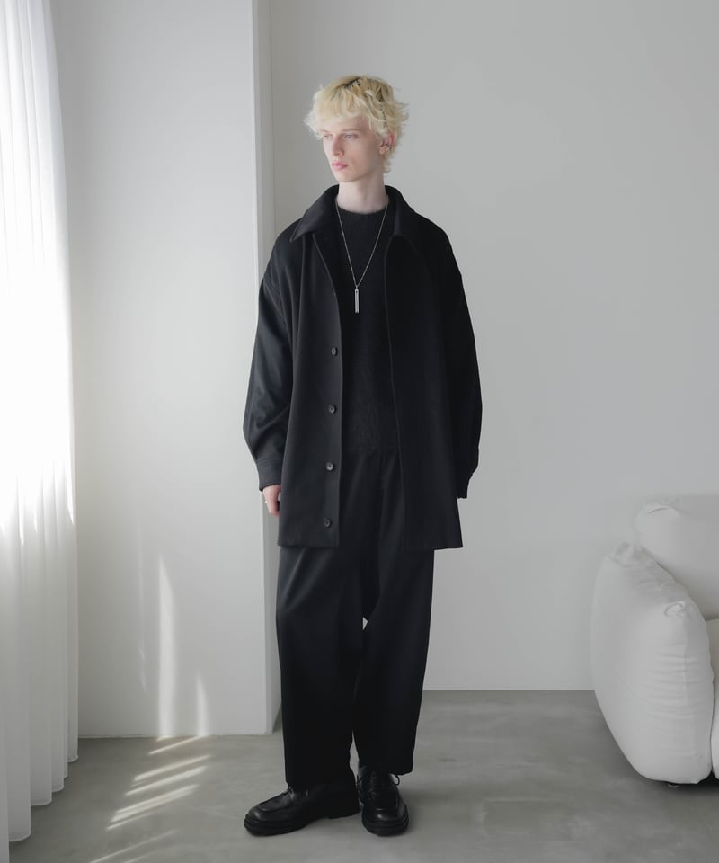 FOLIE Super180's WOOL COCOON COAT | CTHY
