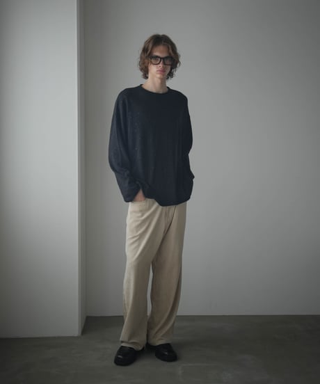 VISCOSE WOOL CORDUROY TROUSERS