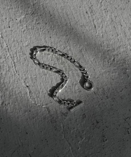 ITALIAN SILVER FIGARO CHAIN BRACELET