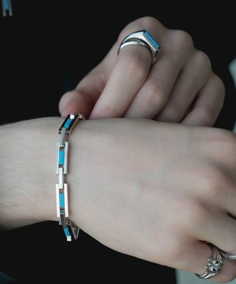 FOLIE STONE SILVER OBJECT BRACELET
