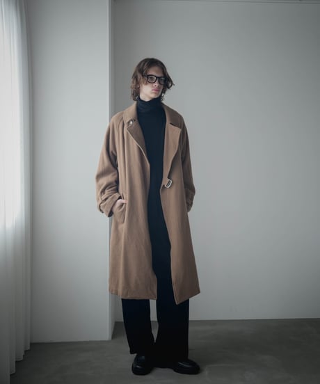 Super140's Jackal SHRINK WOOL TIELOCKEN COAT