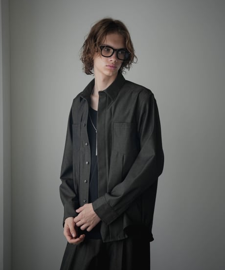 FOLIE BISHU WOOL SHIRT JACKET