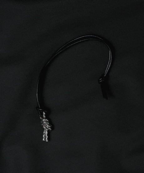 LEATHER CORD DOUBLE KNOT ORNAMENT