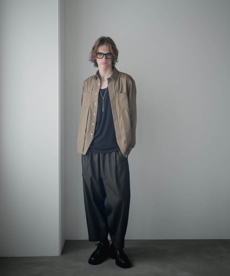 FOLIE BISHU WOOL SHIRT JACKET