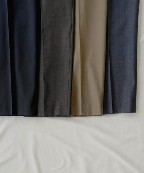 LUXURY MATERIAL BISHU WOOL TROUSERS