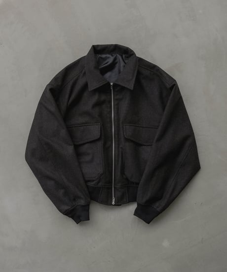 HERRINGBONE TWEED BLOUSON