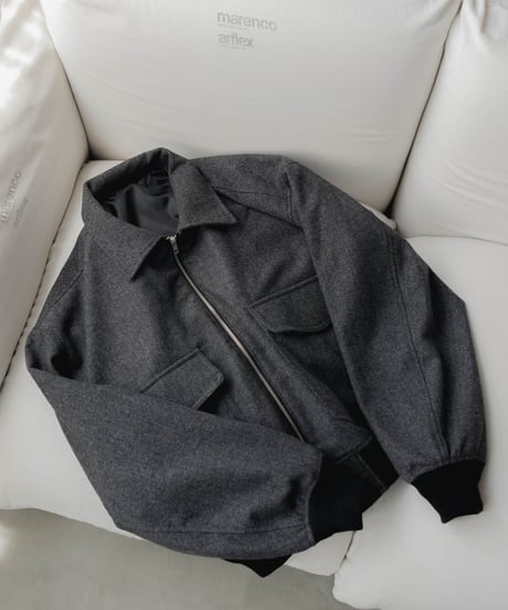 HERRINGBONE TWEED BLOUSON