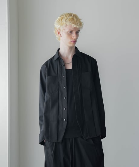 UXURY MATERIAL BISHU WOOL SHIRT JACKET