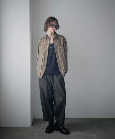 FOLIE BISHU WOOL SHIRT JACKET