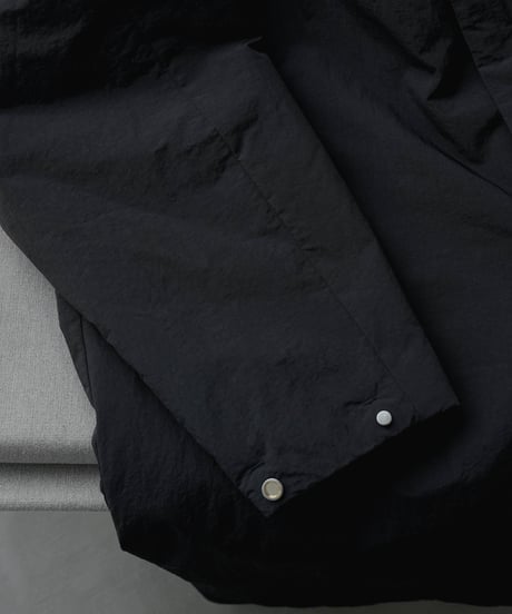PADDED NYLON HOODED COAT