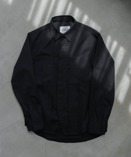 UXURY MATERIAL BISHU WOOL SHIRT JACKET