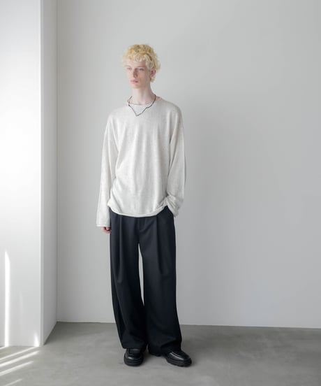 COLOR NEP YARN WOOL ROLL KNIT