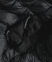 LUXURY MATERIAL LIMONTA NYLON PADED CHAIN BAG