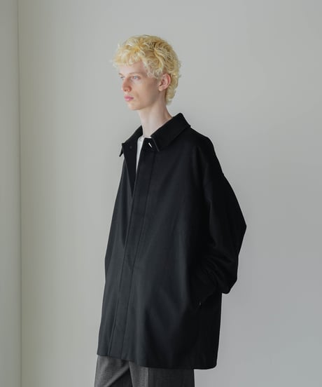 LUXURY MATERIAL Super180's BISHU WOOL COCOON COAT