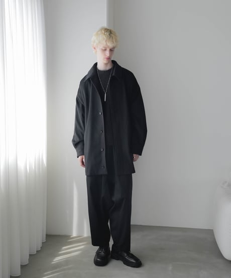 FOLIE Super180's WOOL COCOON COAT
