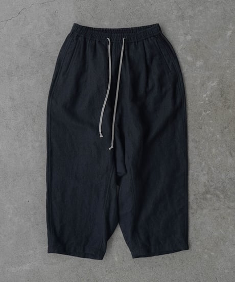 SHRINK WOOL LINEN ARTISAN SAROUEL PANTS