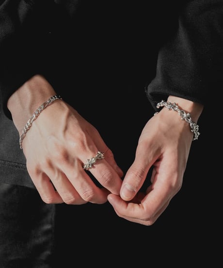 ITALIAN SILVER FIGARO CHAIN BRACELET