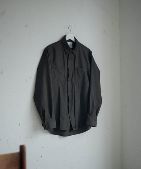 FOLIE BISHU WOOL SHIRT JACKET