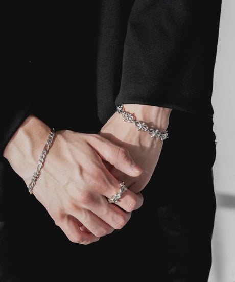 ITALIAN SILVER FIGARO CHAIN BRACELET
