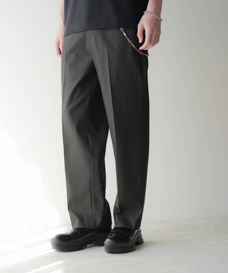 LUXURY MATERIAL BISHU WOOL TROUSERS
