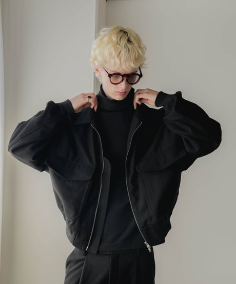HERRINGBONE TWEED BLOUSON