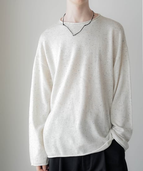 COLOR NEP YARN WOOL ROLL KNIT