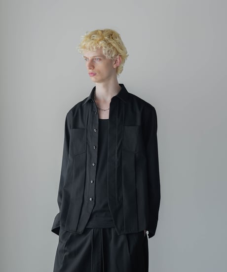 UXURY MATERIAL BISHU WOOL SHIRT JACKET