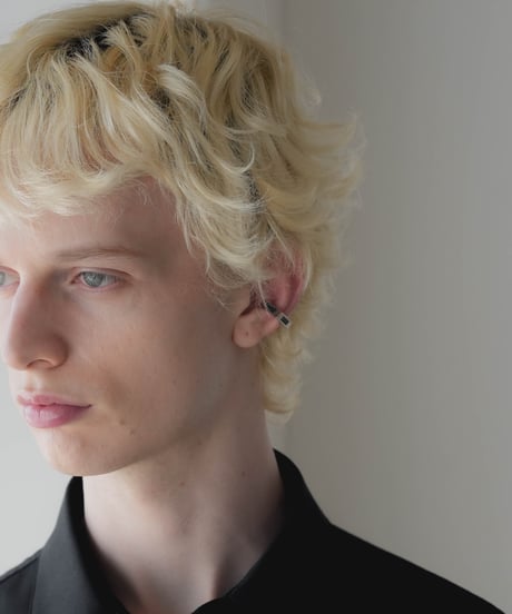 STONE SILVER EAR CUFF