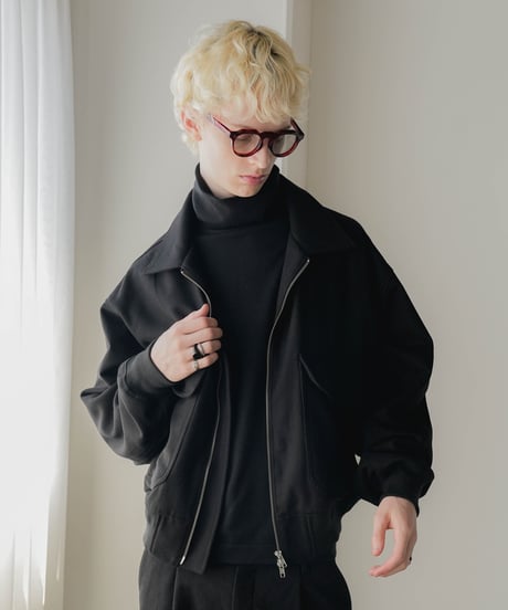 HERRINGBONE TWEED BLOUSON