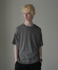 LUXURY MATERIAL SILK COTTON KNIT H/S TEE