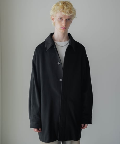 LUXURY MATERIAL Super180's BISHU WOOL COCOON COAT
