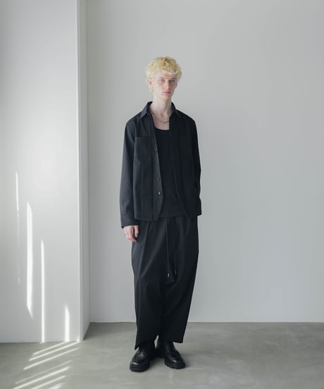 UXURY MATERIAL BISHU WOOL SHIRT JACKET