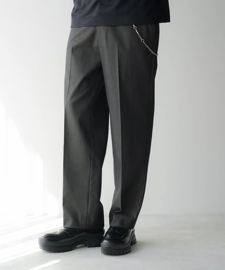 LUXURY MATERIAL BISHU WOOL TROUSERS