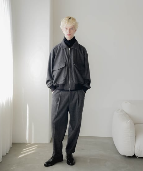 HERRINGBONE TWEED BLOUSON