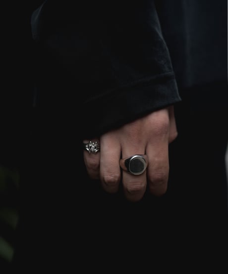 FOLIE ALL SILVER RING "SIGNET"